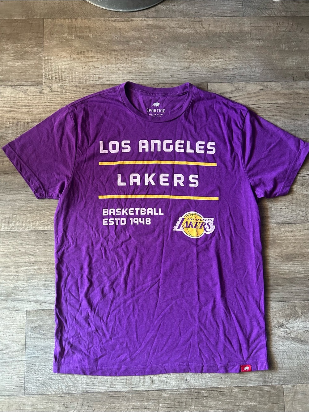 Sportote Los Angeles Lakers Purple Short Sleeve Tee